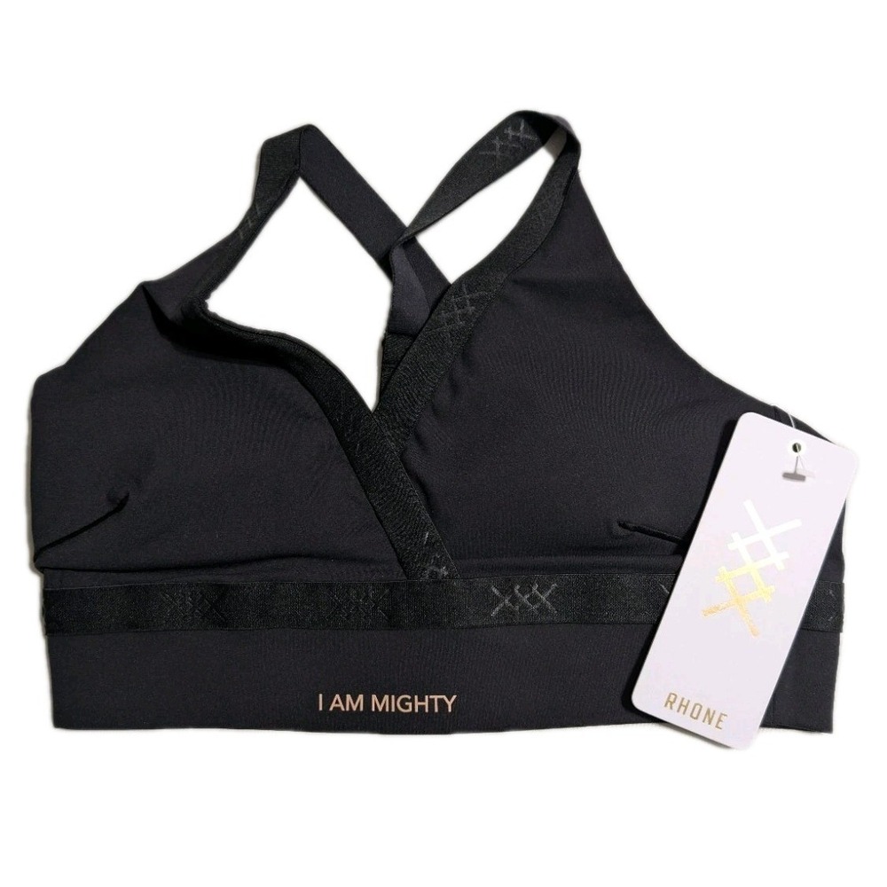 NWT Rhone Banded Hi-Form Sports Bra Womens Small Black‎ Workout Yoga Gym